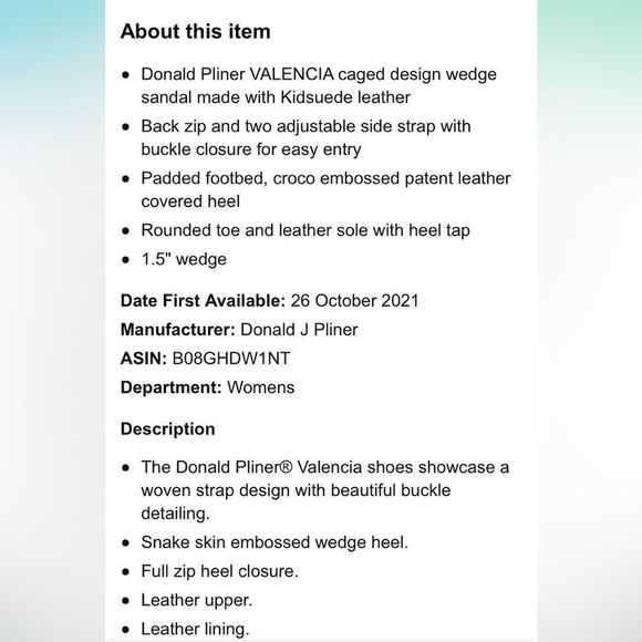 Donald Pliner Valencia Buckle Detail Woven Cage Wedge Sandal Kidskin Leather New - Picture 16 of 16